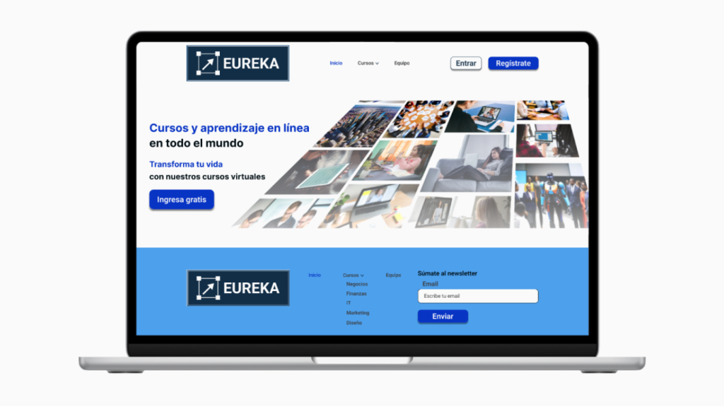 Eureka Project - Online learning platform designed by Fernando Vergel, Product UX Designer.